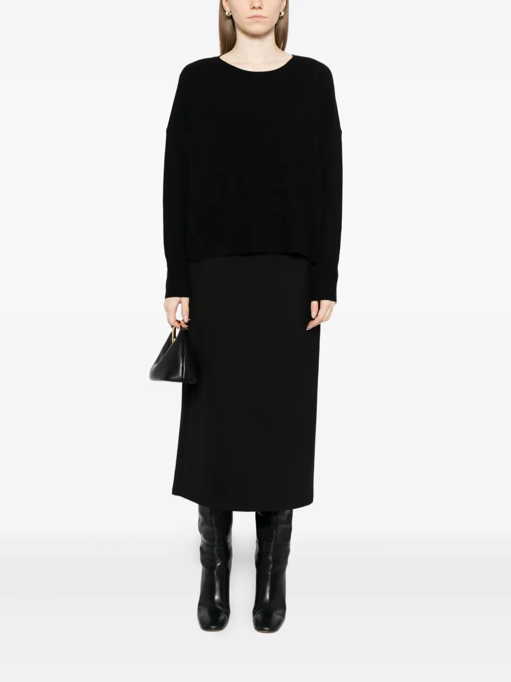 Eileen Fisher Blomfield midi-rok - Zwart