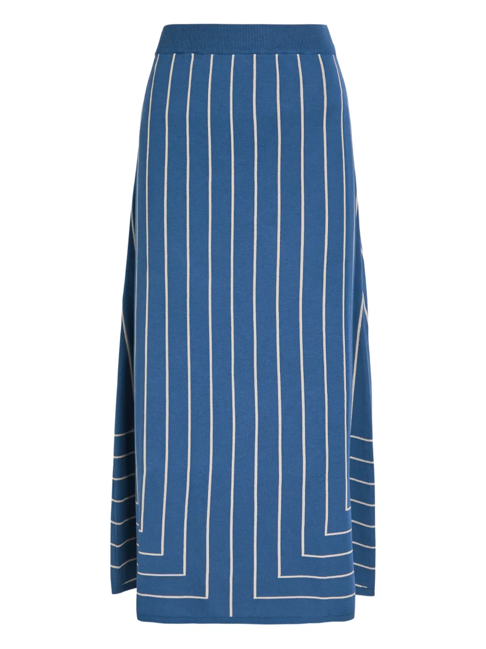 JOSEPH geometric-pattern jacquard midi skirt | Blue | Image 1