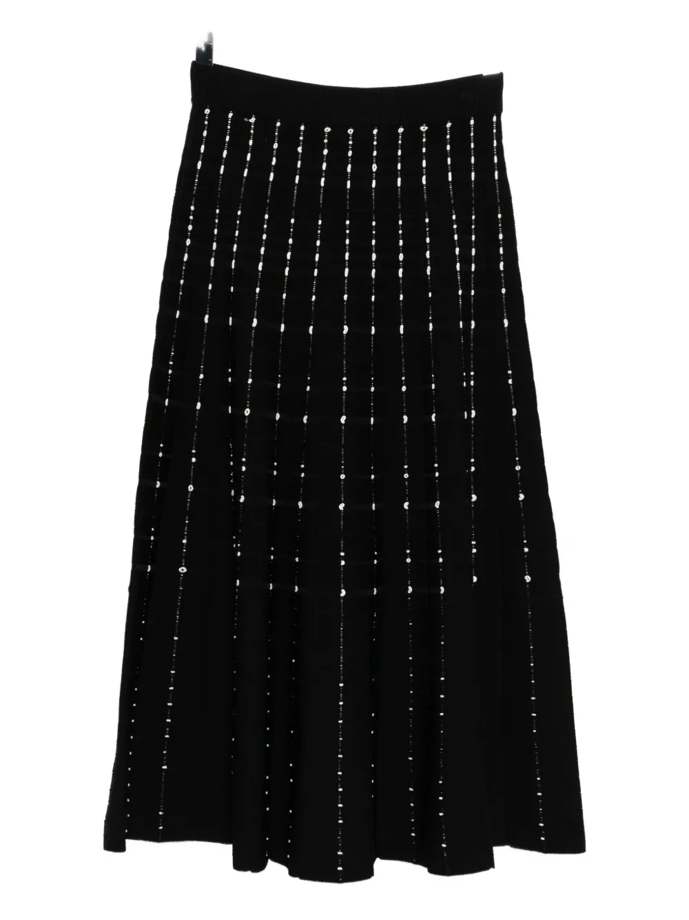 JOSEPH striped midi skirt - Zwart