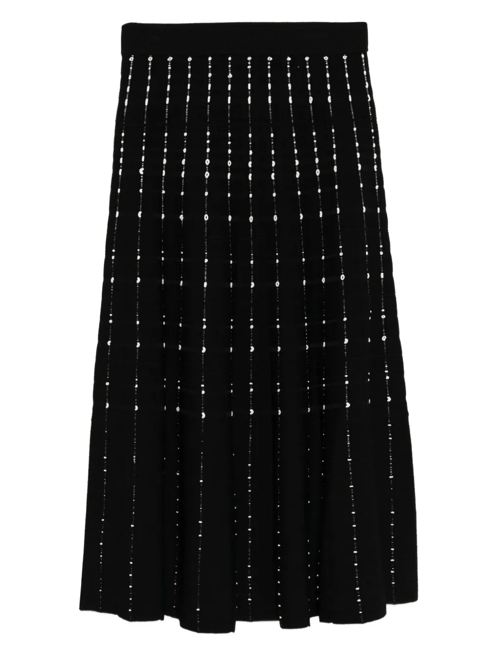 JOSEPH falda midi a rayas | negro | Image 1