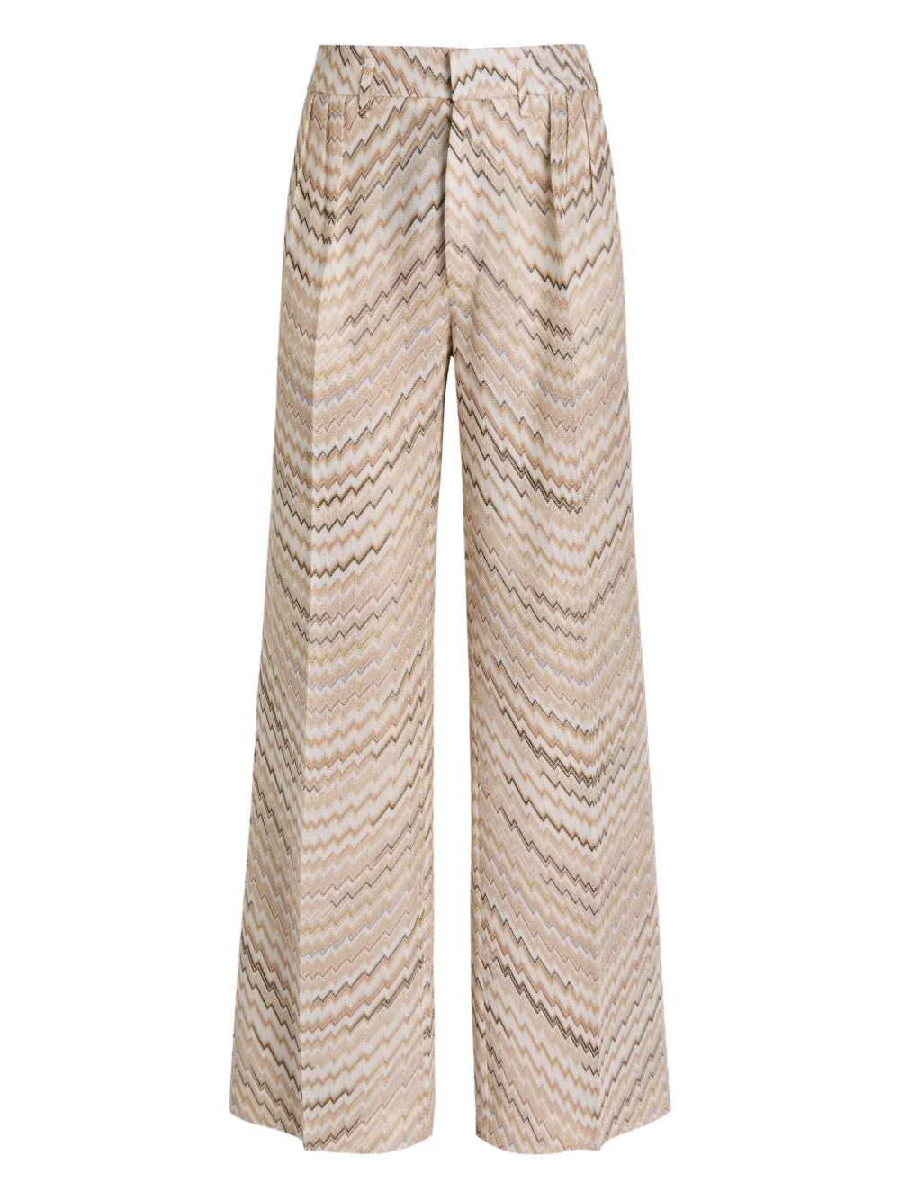 Missoni chevron-pattern tailored trousers - Beige