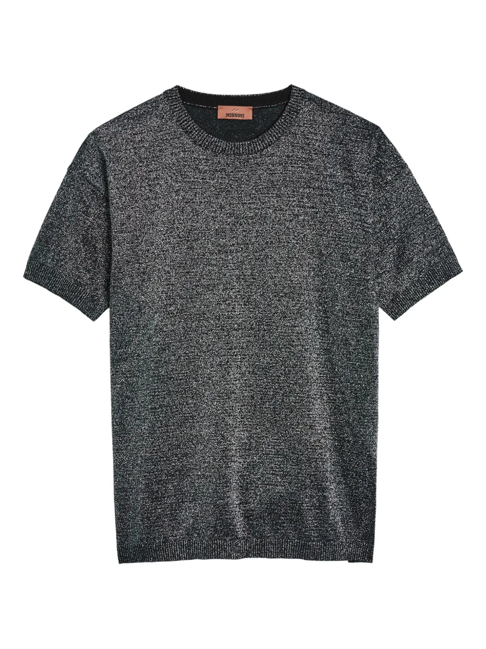 Missoni crew-neck ribbed-knit T-shirt - Grigio