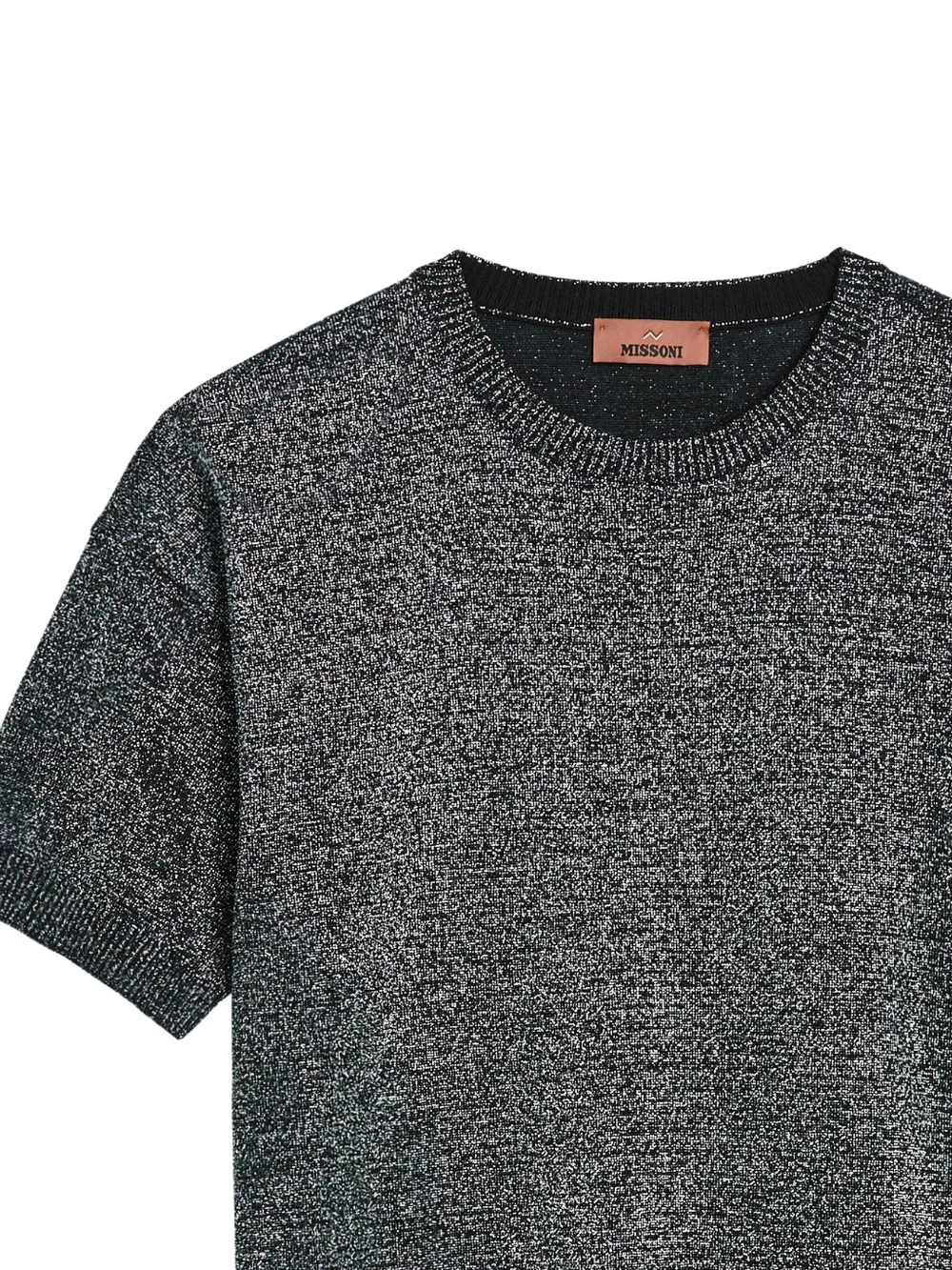  Missoni Crew-neck Ribbed-knit T-shirt - Grey 