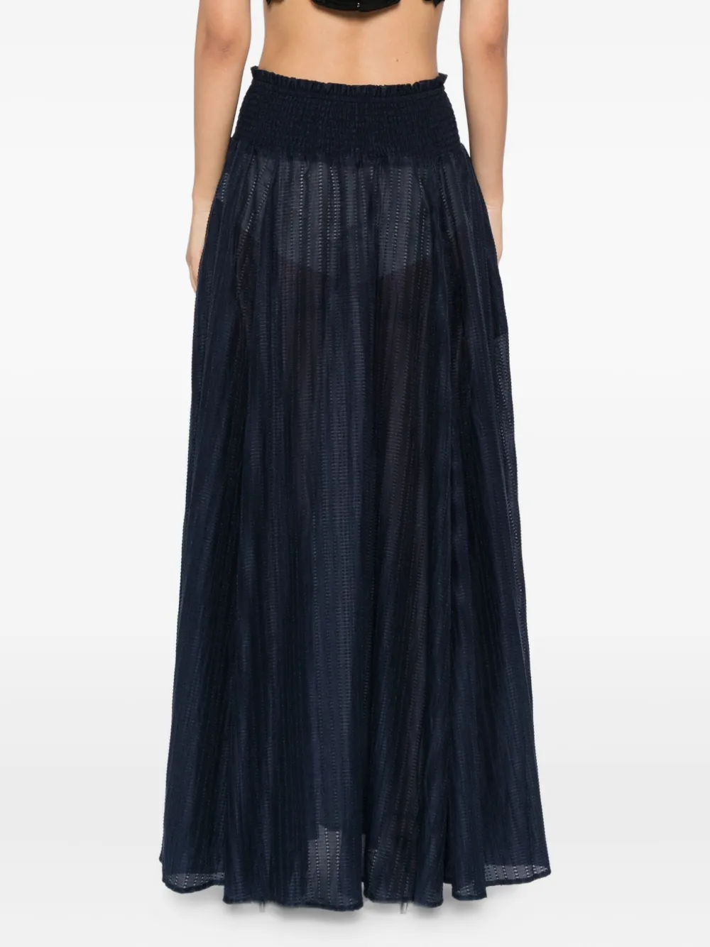 Luxe De Valentina Palma Maxi Skirt In Blue