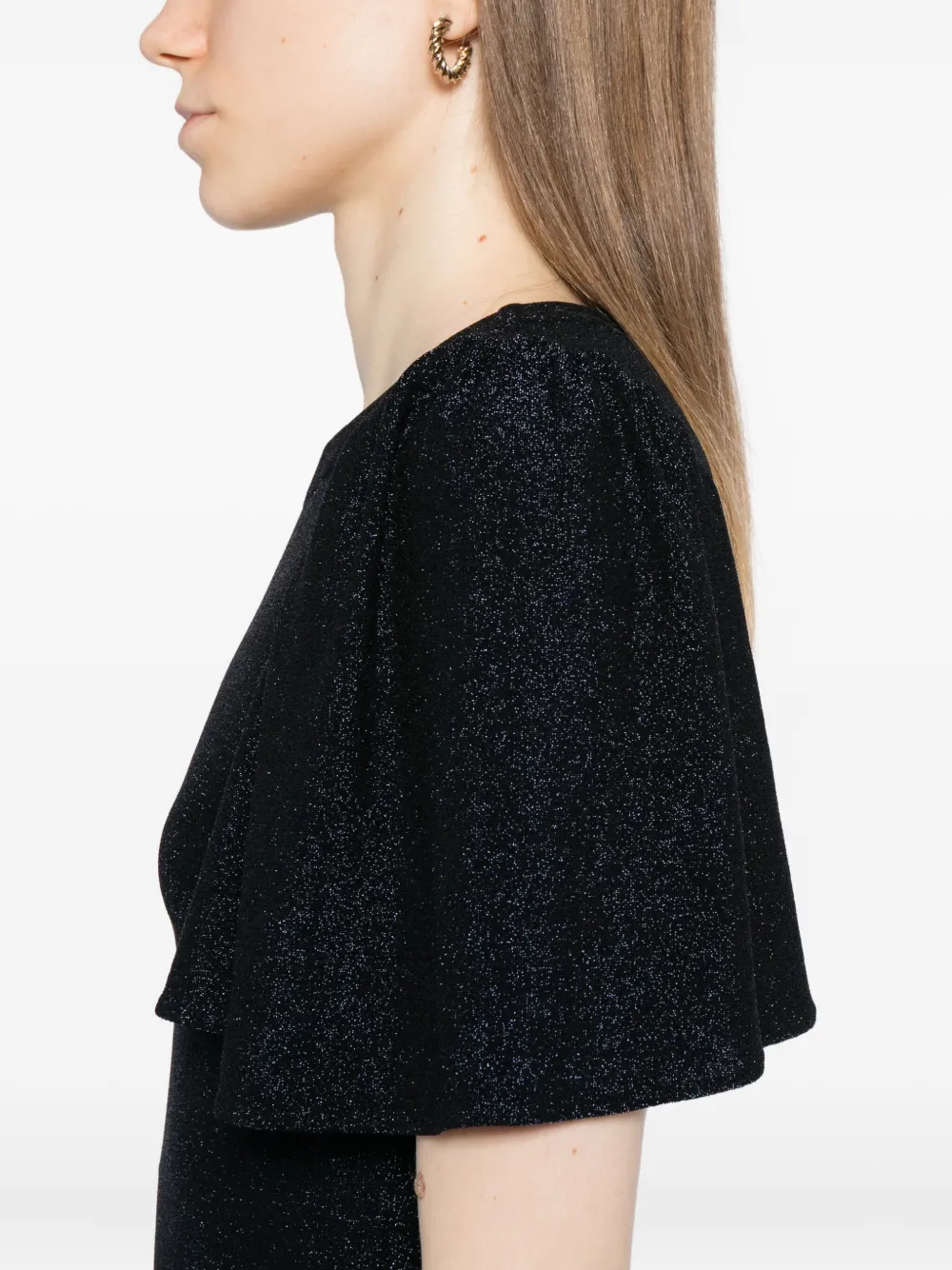 Luxe De Valentina Como Maxi Dress In Black