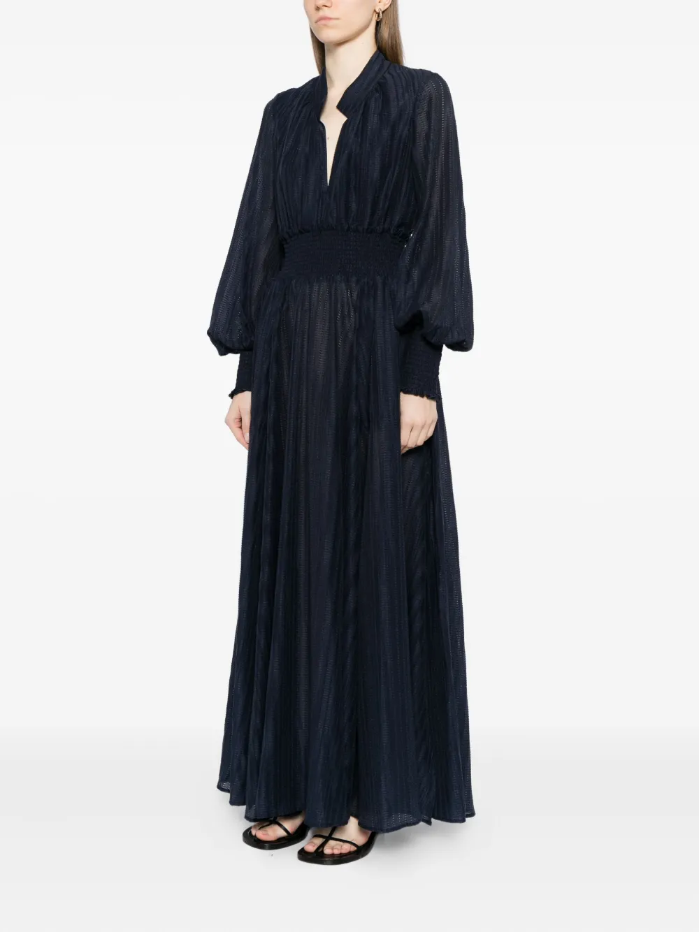 Luxe De Valentina Horizon Maxi Dress In Blue