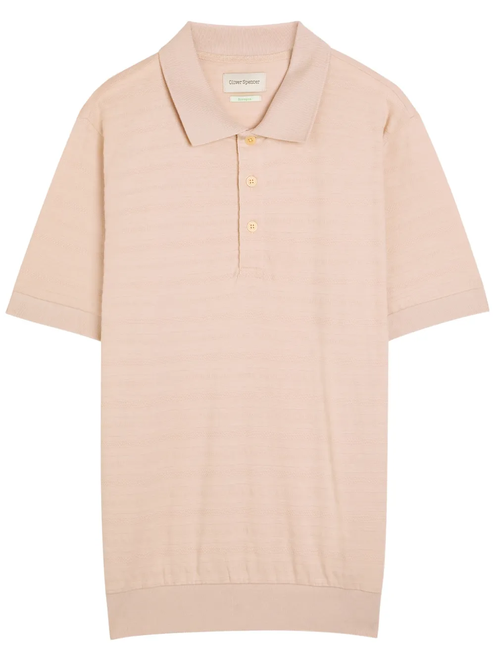 Oliver Spencer Glendale poloshirt met knopen - Beige