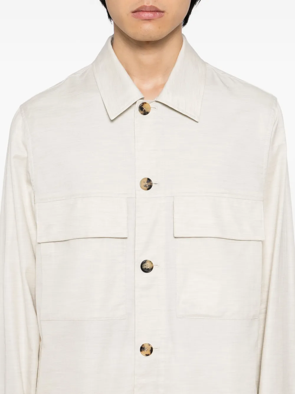 Paul Smith Katoenen overhemd Beige