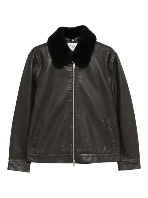 Wax London Kendal leather jacket