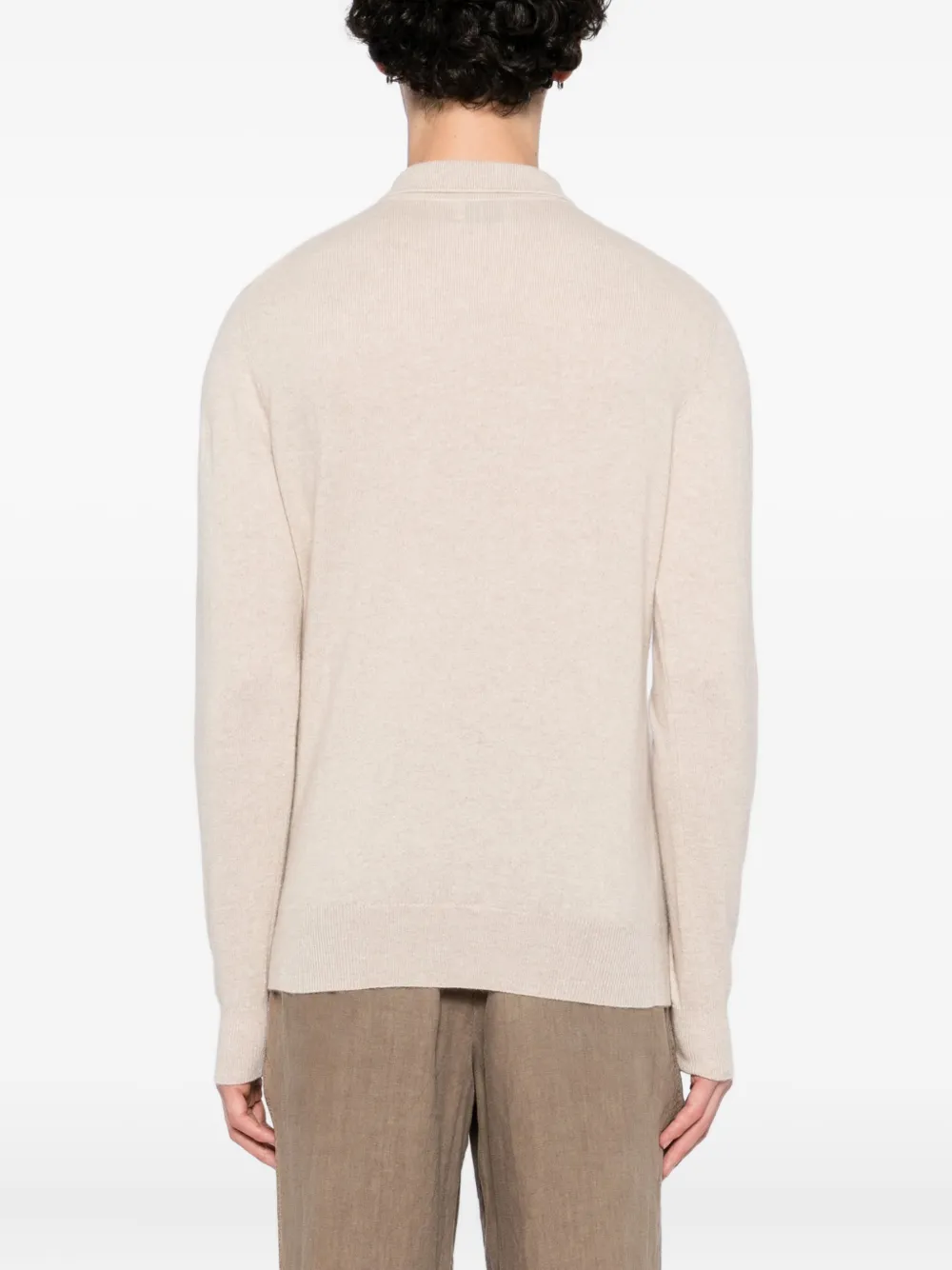 Allude Kasjmier poloshirt Beige