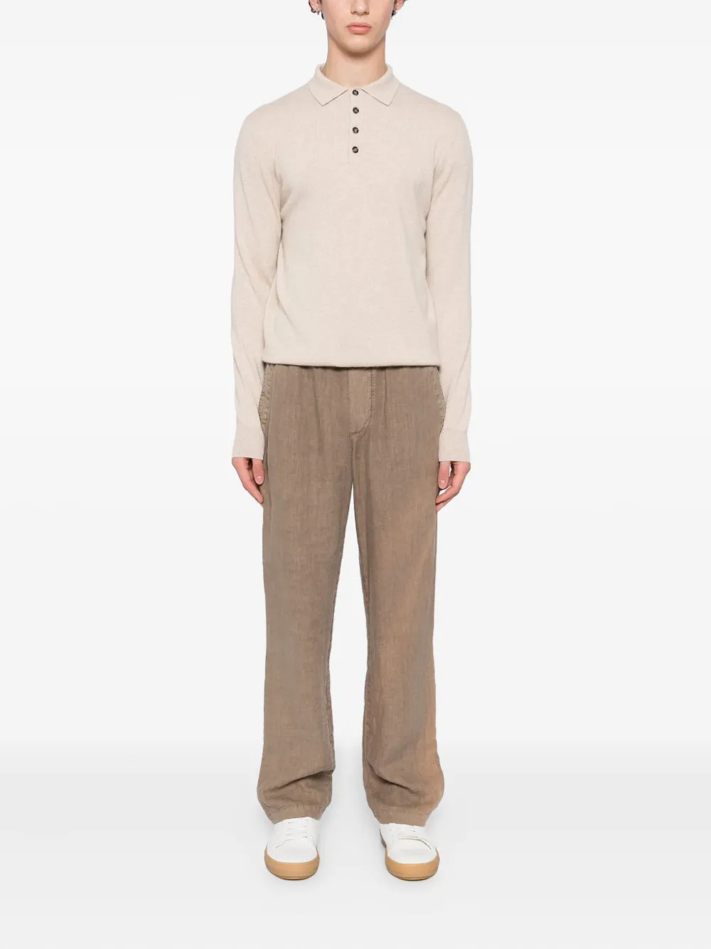 Allude Kasjmier poloshirt - Beige
