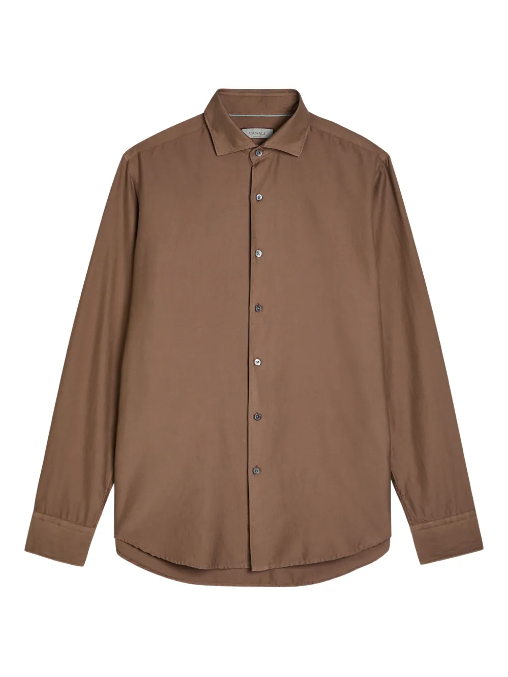 Canali long-sleeve shirt - Marrone