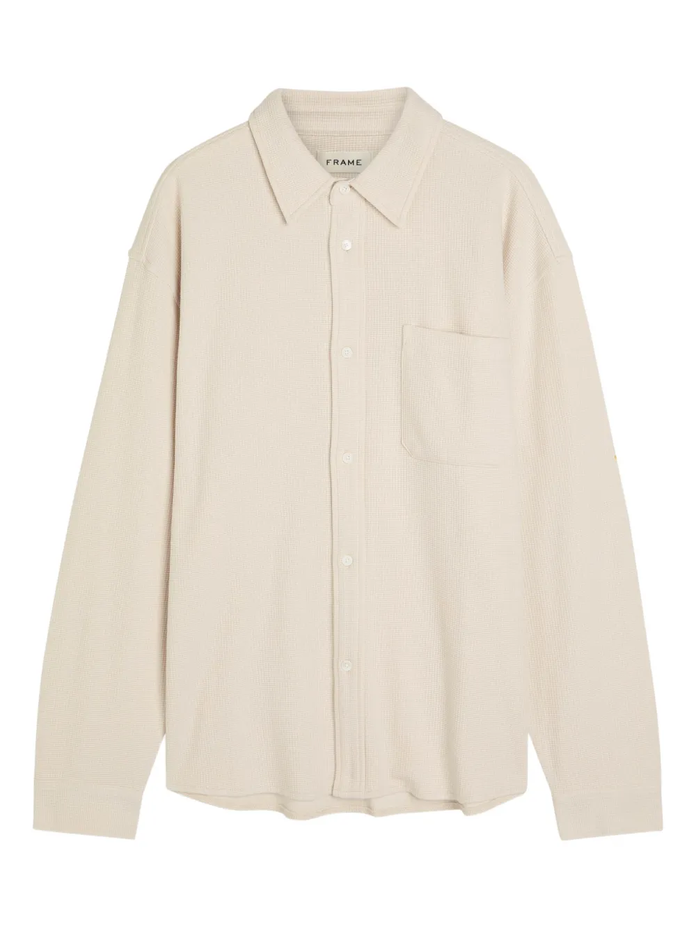 FRAME waffle pocket shirt - Toni neutri