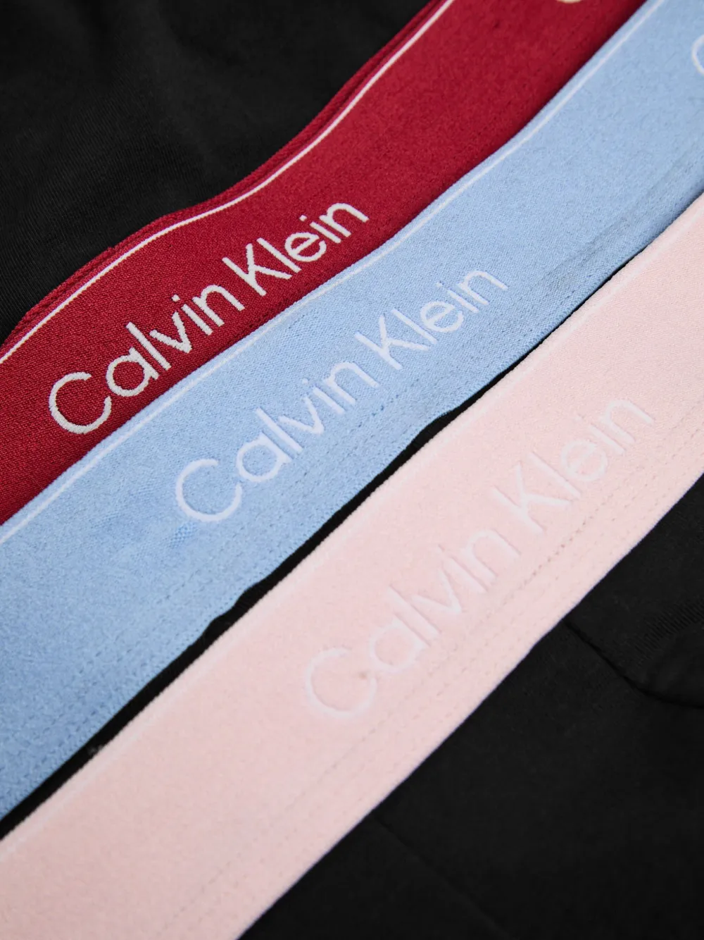 Calvin Klein Logo-waistband Boxers (pack Of Three) In Black