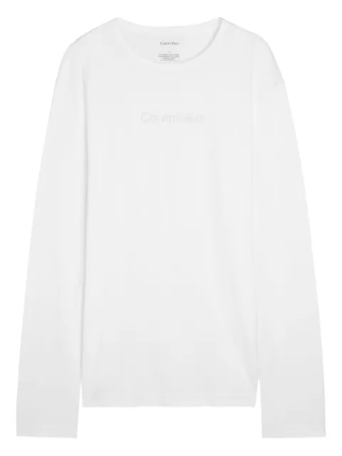 Calvin Klein logo-embroidery long-sleeve T-shirt