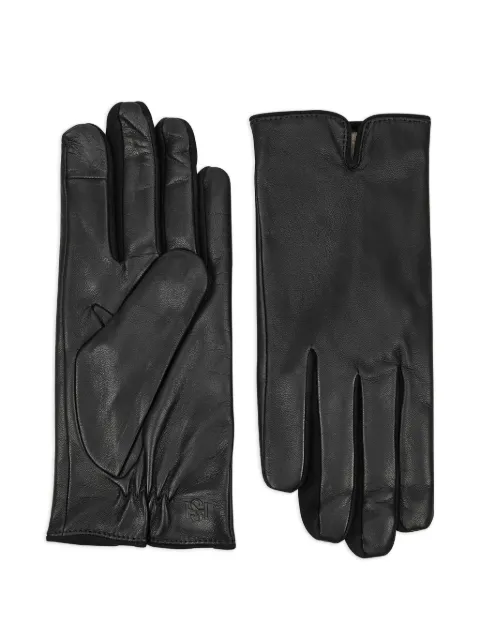 HANDSOME STOCKHOLM Essentials logo-debossed gloves