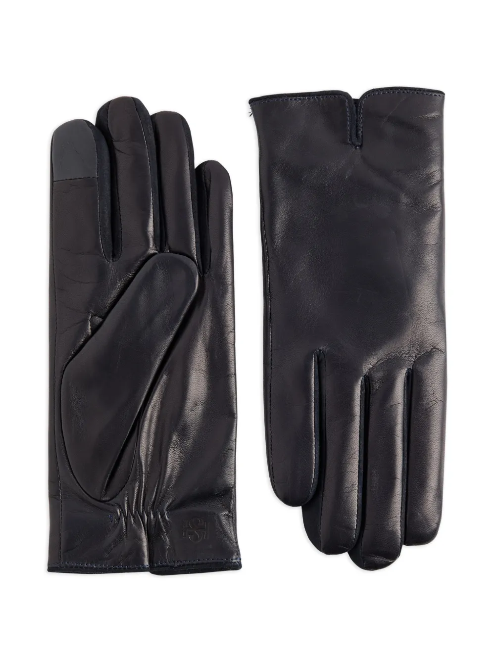 HANDSOME STOCKHOLM Essentials leather gloves - Blu