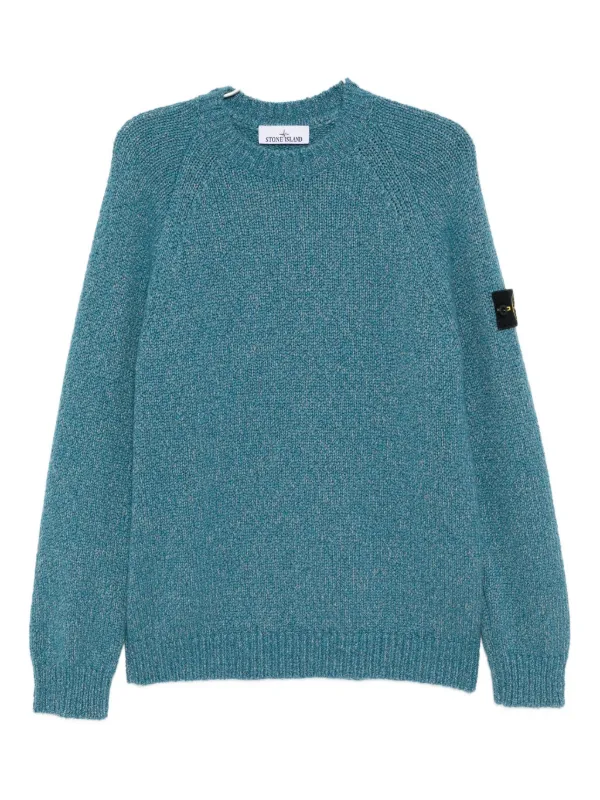 Stone Island ロゴパッチ プルオーバー | ブルー | FARFETCH JP