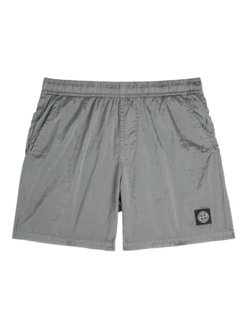 Stone Island logo-patch swim shorts