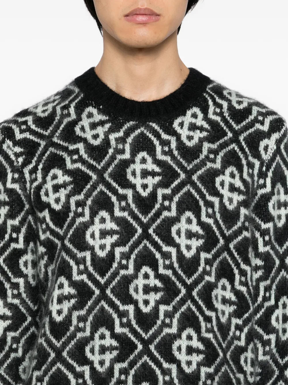 Casablanca Trui met monogram Grijs