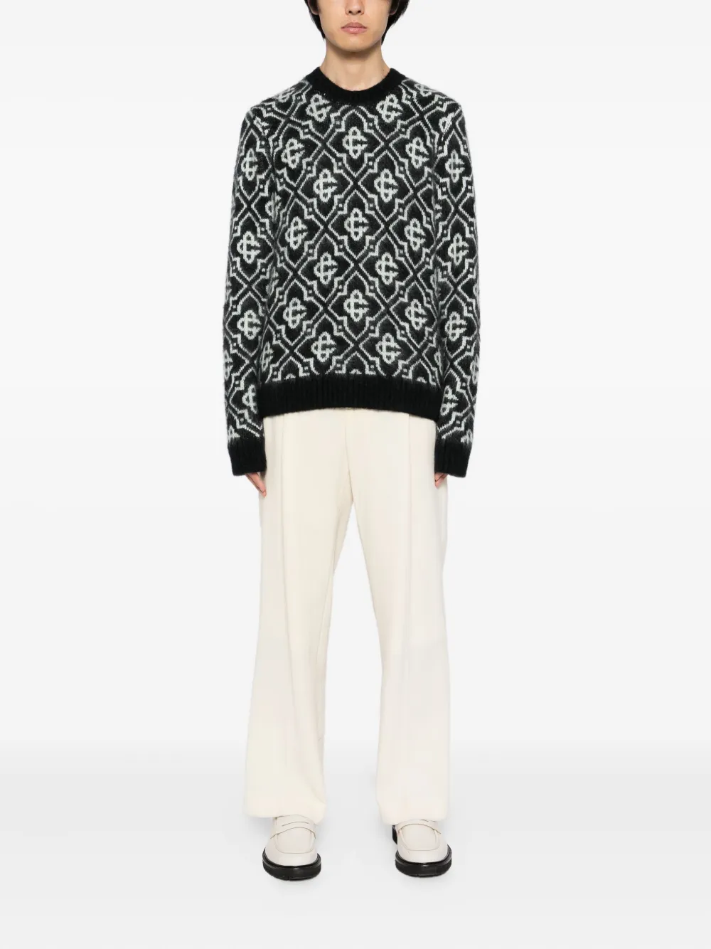 Casablanca monogram jumper - Grijs
