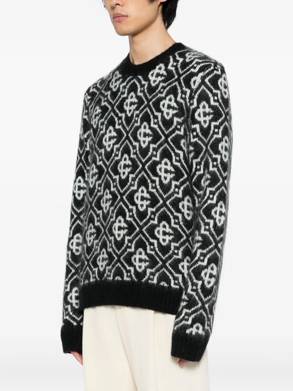 Casablanca Trui met monogram Grijs