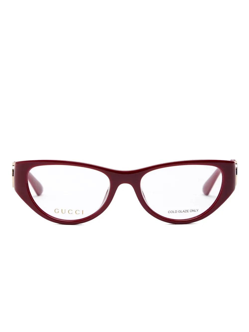 Gucci GG logo detail glasses - Rot
