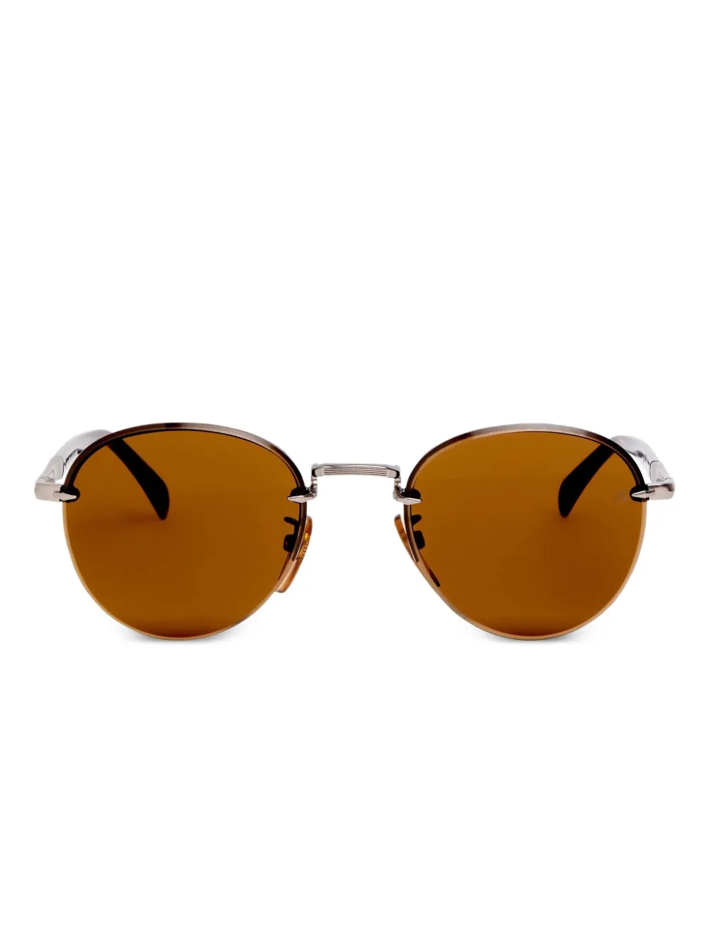 Eyewear by David Beckham round-frame sunglasses | Silver | Image 1