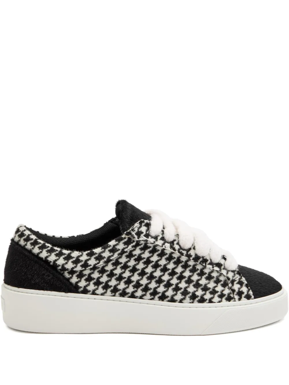 NUMERIS Signet houndstooth sneakers | Black | Image 1