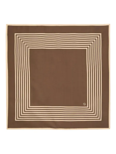 lescarf striped silk scarf