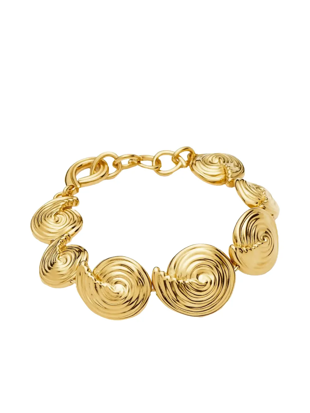 Missoma Bracciale a catena Spiral - Oro