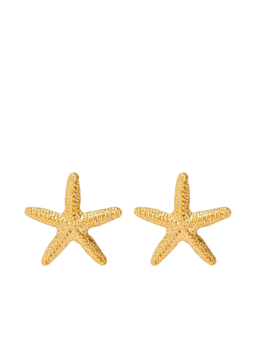 Kenneth Jay Lane starfish stud earrings - Oro