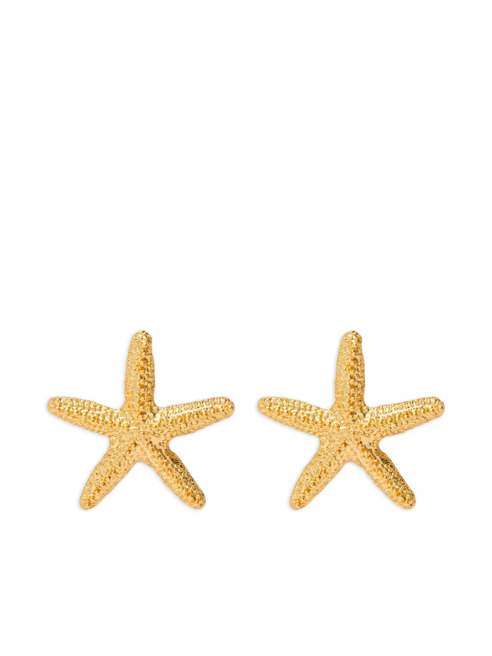 Kenneth Jay Lane starfish stud earrings - Oro