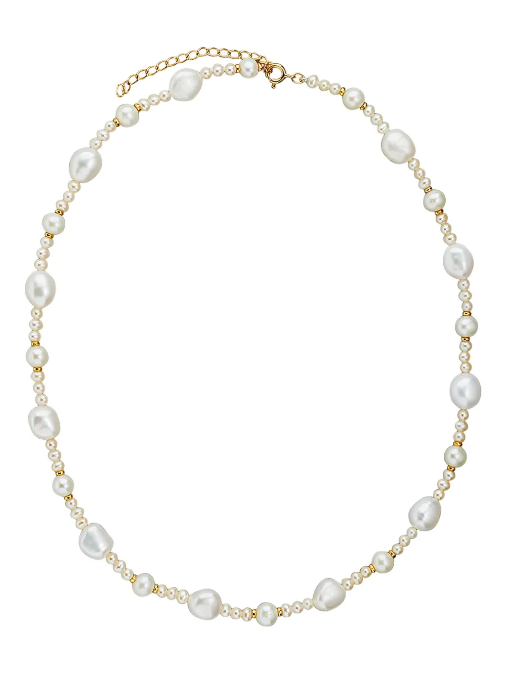V JEWELLERY Isobelle pearl necklace - Goud