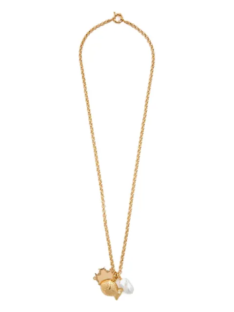 Timeless Pearly fish-charm chain necklace