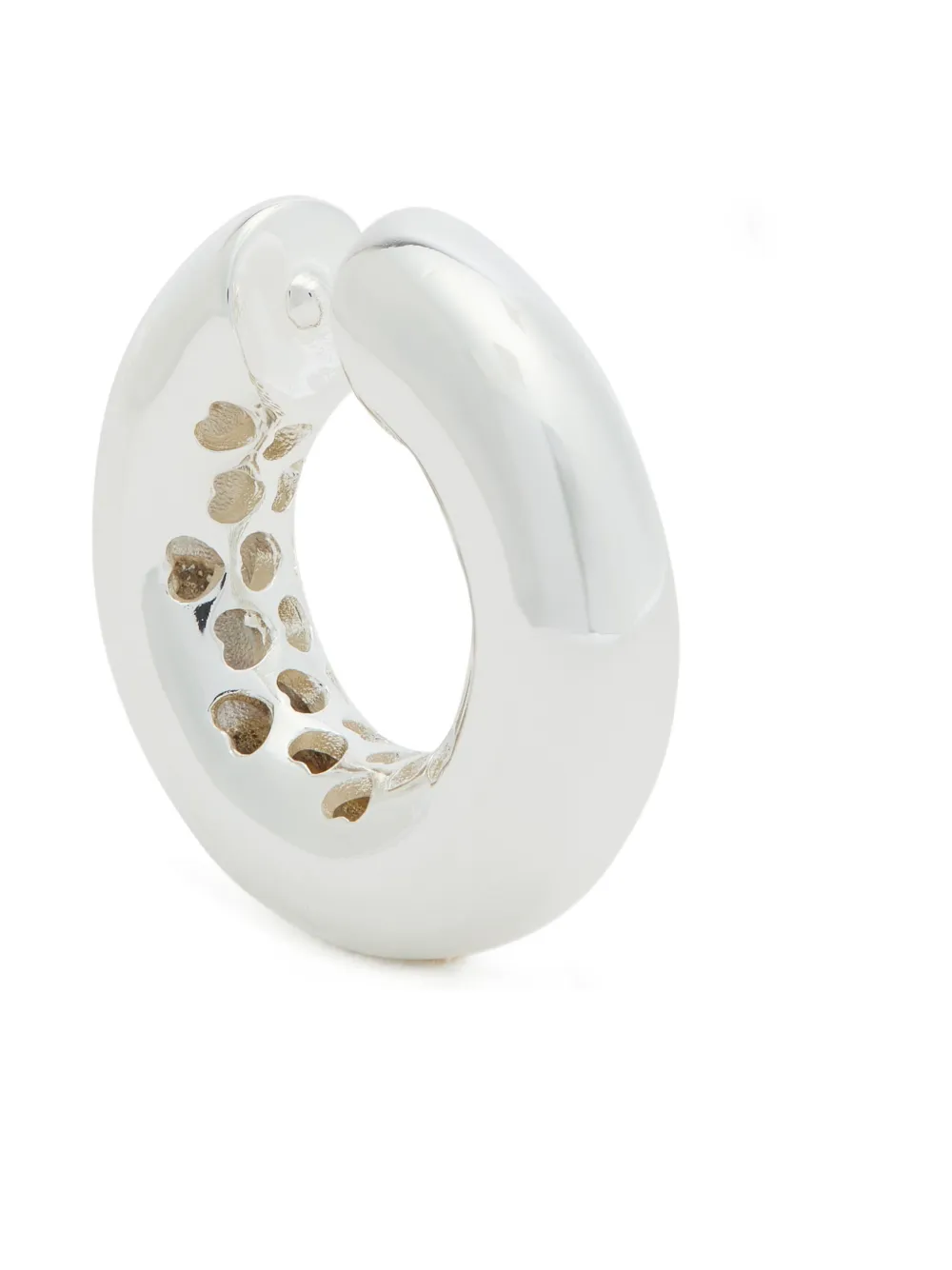 Timeless Pearly cut-out cuff earring - Argento