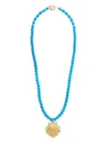 Timeless Pearly shell beaded necklace - Gold