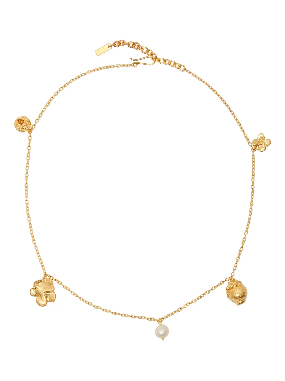 Completedworks flower.charm necklace - Goud