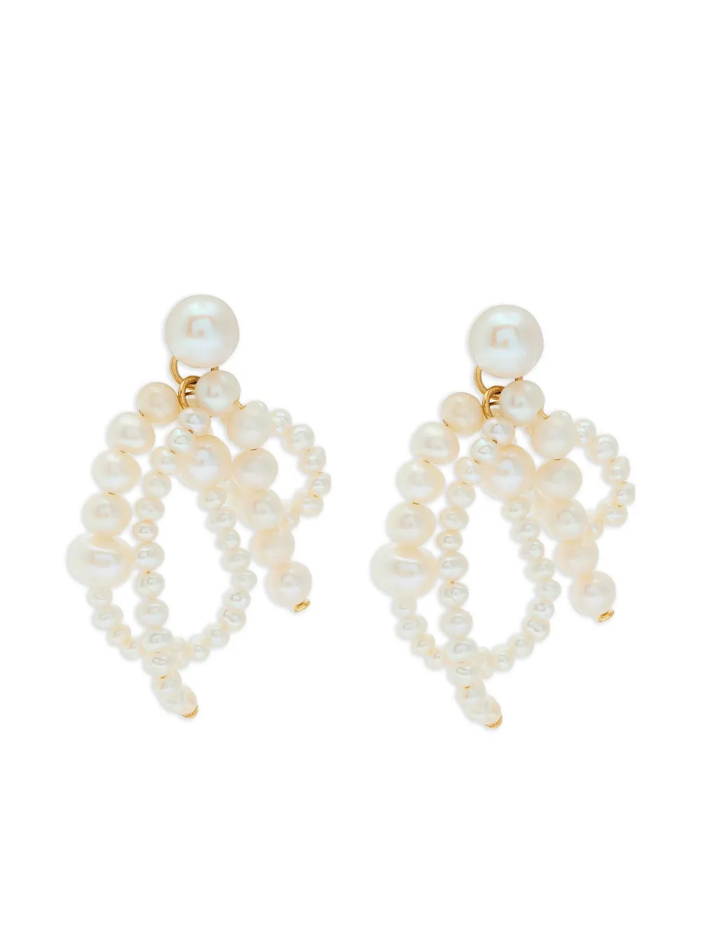 Completedworks フレッシュウォーターパール ピアス - ニュートラル