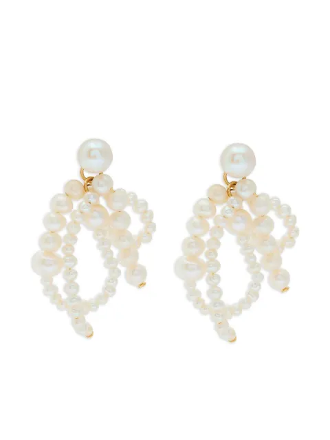 Completedworks aretes con perlas de agua dulce