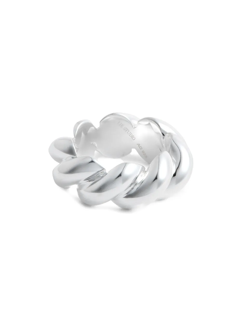  Lie Studio Christine Twisted Ring - Silver 
