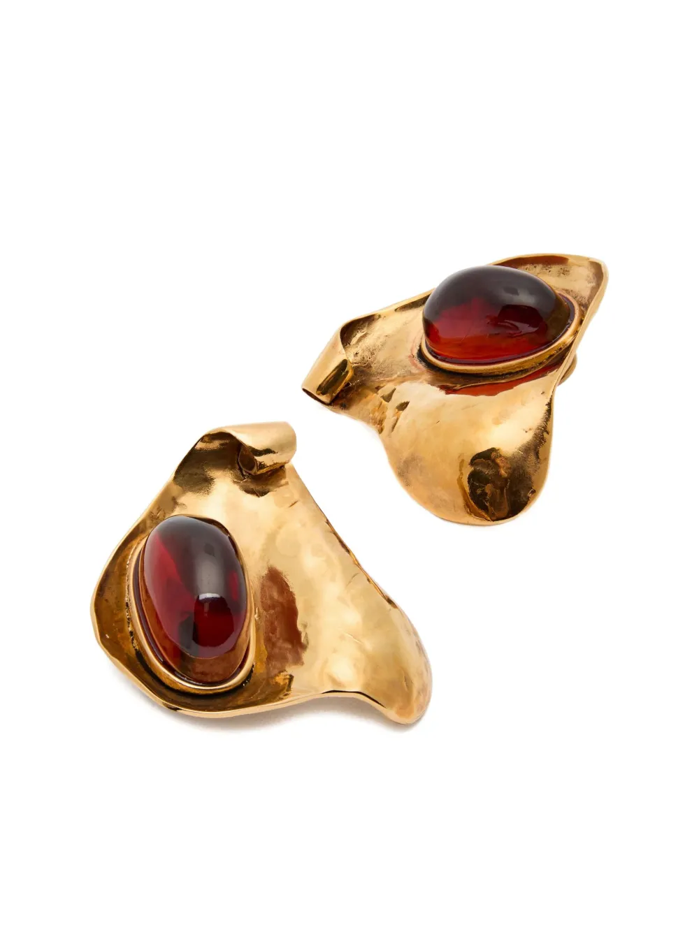 Saint Laurent petal earrings - Goud