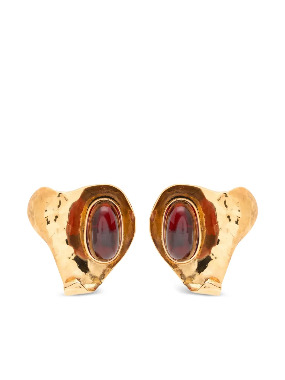 Saint Laurent petal earrings - Gold