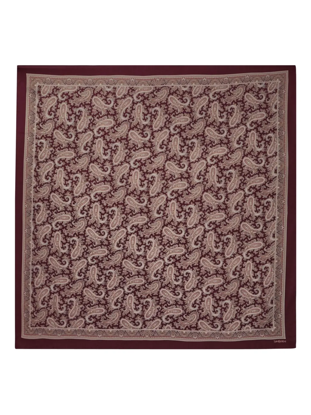 Saint Laurent Sjaal met paisley-print Rood
