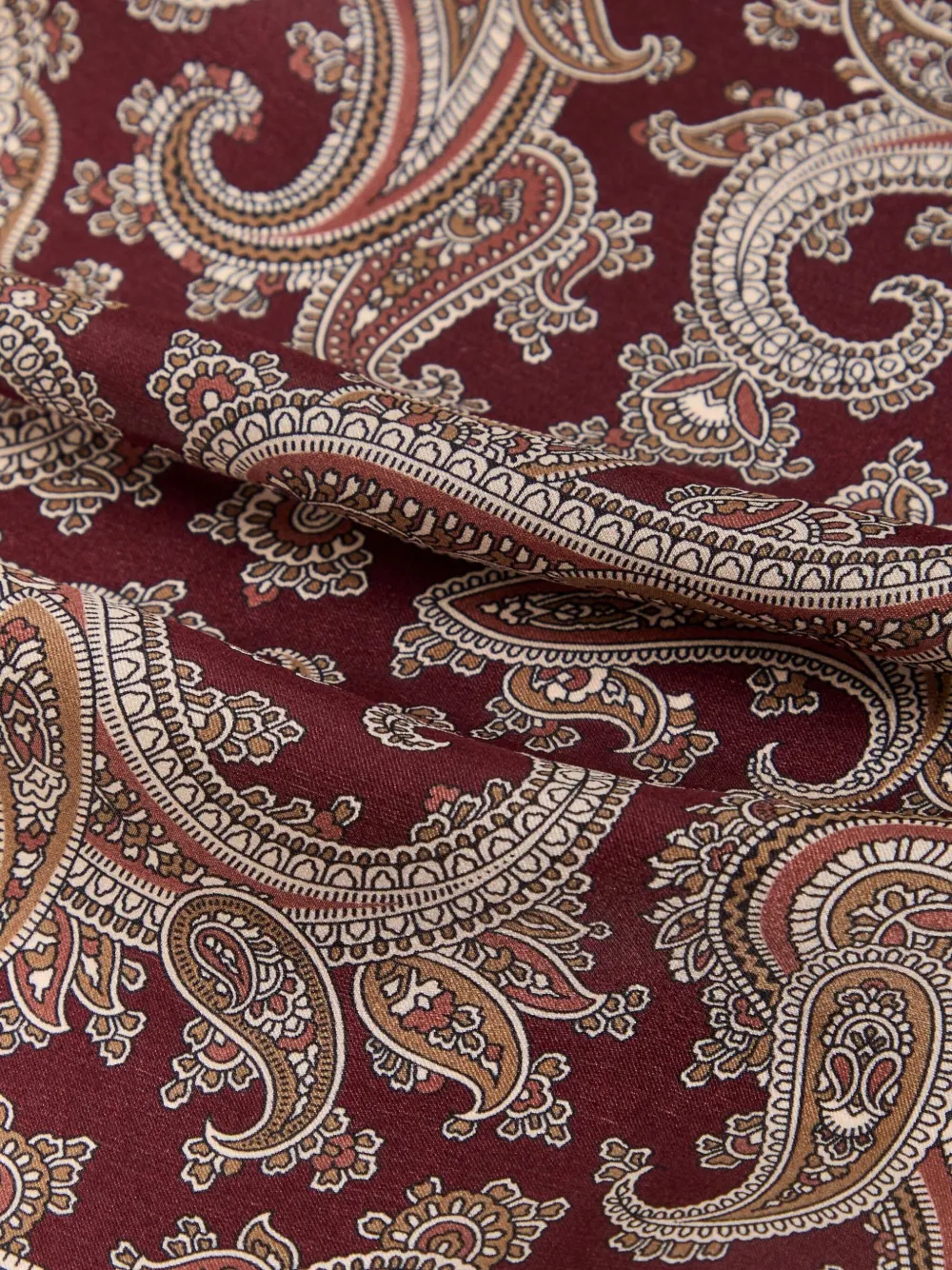 Saint Laurent Sjaal met paisley-print - Rood