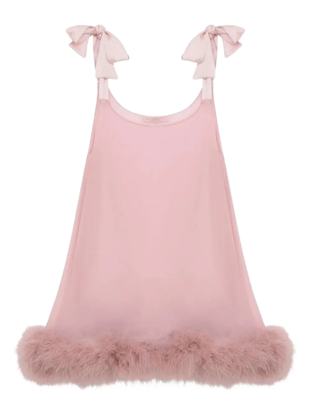 Gilda & Pearl Brief Encounter feather-trim babydoll - ピンク Gilda & Pearl Brief Encounter feather-trim babydoll - ピンク