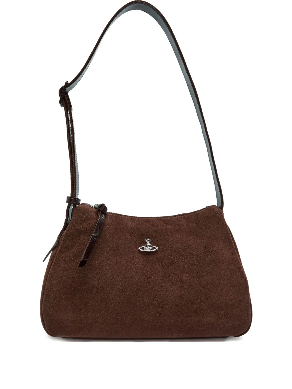 Vivienne Westwood Kate suede shoulder bag - ブラウン Vivienne Westwood Kate suede shoulder bag - ブラウン