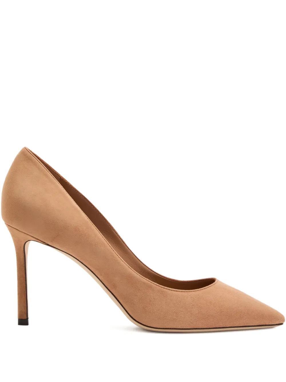 Jimmy Choo 85 mm Romy pumps met puntige neus Beige