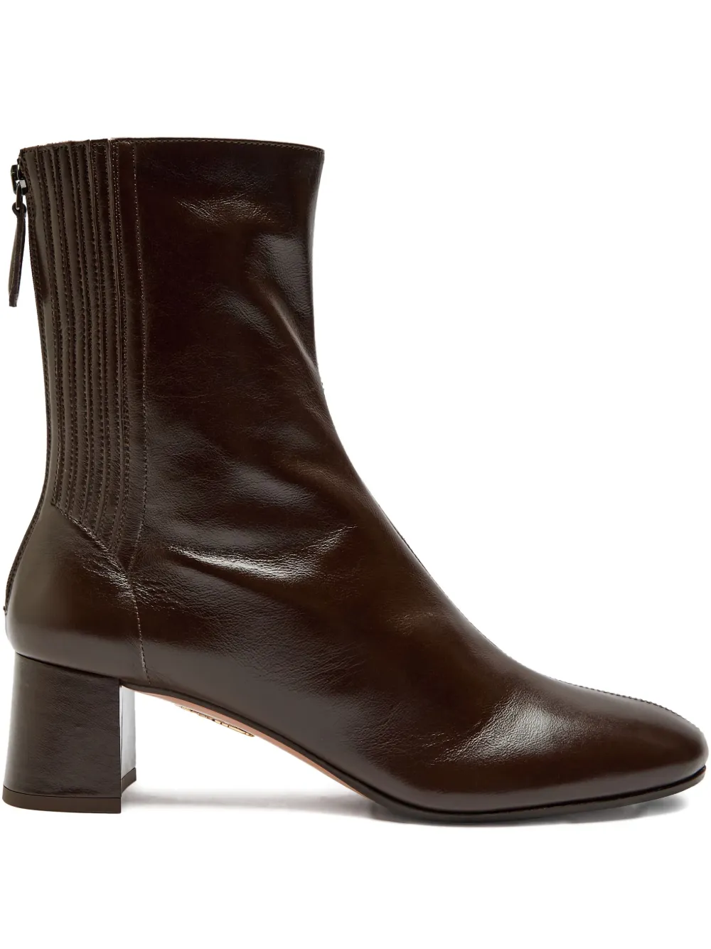 Aquazzura 50mm Saint Honore block-heel boots Bruin
