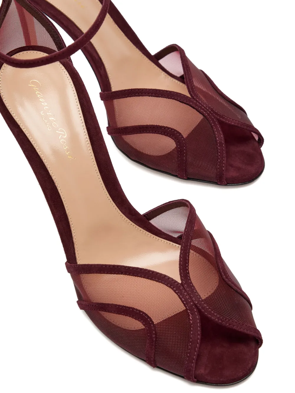 Gianvito Rossi Sandalen met open neus Rood